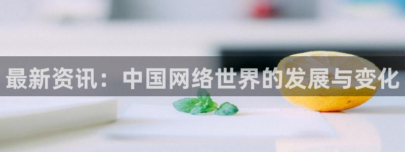 最新资讯：中国网络世界的发展与变化