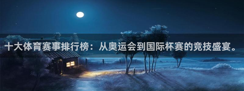 十大体育赛事排行榜：从奥运会到国际杯赛的竞技盛宴。