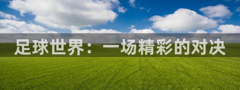 足球世界：一场精彩的对决