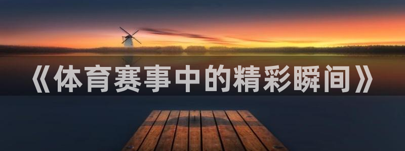 《体育赛事中的精彩瞬间》