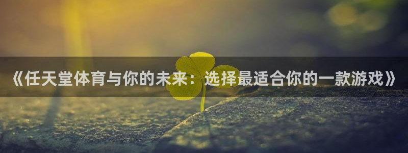 《任天堂体育与你的未来：选择最适合你的一款游戏》